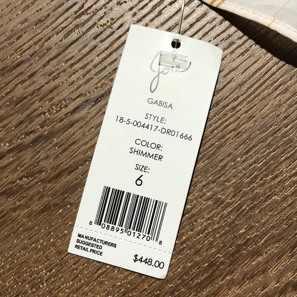 $466 JOIE GABISA ASYMMETRIC STRIPED VOILE DRESS PASTEL PINK 6 M - Picture 13 of 14